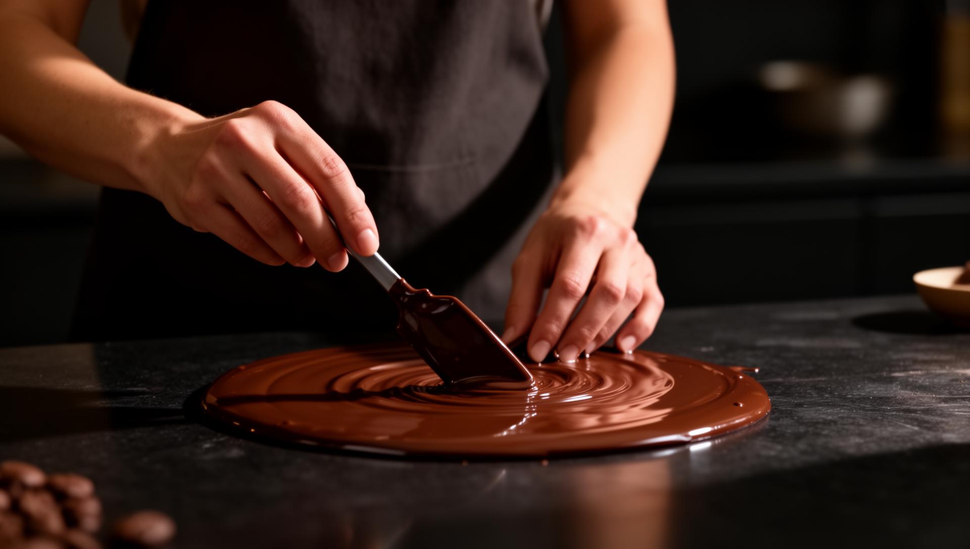 Processo de produção de chocolate